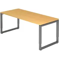 Hjh OFFICE PRO REGO 19 G - 180 x 80 höhenverstellbar Buche/Graphit