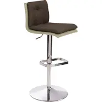 Mayer Barstuhl Sitzmöbel 1211 44 x 47 x 80 cm Stahl chrom/taupe + schokobraun