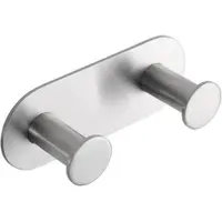 BRILLANTBAD BEASY Kleiderhaken Edelstahl gebürstet 31x115x45 mm für Bad & Küche >> zum Kleben
