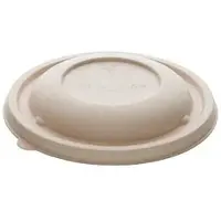 Monouso - Deckel aus Zuckerrohr für Schüssel Ø17cm (75 Stück)