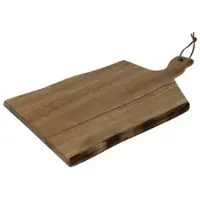 Gastronoble Olympia Servierbrett | Akazienholz | Wellenform | 30,5 x 21,5 cm | 4 Bretter