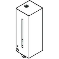 Hewi Seifenspender SYSTEM 900 600ml, Edelstahl schwarz tiefmatt