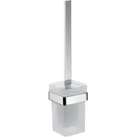 Emco EC Bürstengarnitur loft 00101 LOFT Glasteil satiniert chr chrom Glasteil satiniert, Bürste schwarz