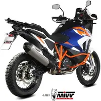 MIVV Ktm 1290 Super Adventure/1290 Super Adventure R/1290 Super Adventure S/1290 Super Adventure T 21-24 Speed Edge Kt.027.lrt Homologierter Slip On Schalldämpfer
