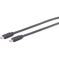S-Impuls S/CONN maximum connectivity USB Kabel Typ-C Verbindungskabel, 2.0, 100W, schwarz, 3,0m