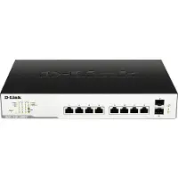 D-Link DGS-1100-10MP, Managed, L2, Gigabit Ethernet (10/100/1000), Power over Ethernet (PoE), Rack-Einbau, 1U