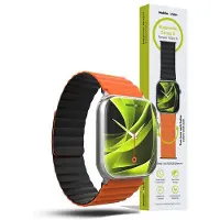 Mobile Origin Magnetic Watch Strap II orange/black - Apple Watch 49mm/46mm/45mm/44mm