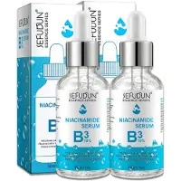 P-Beauty Gesichtsserum Niacinamide Hyaluronsäure B3 10% für Hautpflege 2x30 ml Serum