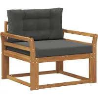 vidaXL Outdoor Mittelsofa Natur