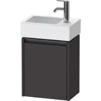 Duravit Ketho.2 Wastafelonderkast 36,4x23,8x44 cm Supermat Grafiet