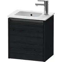 Duravit Ketho.2 Wastafelonderkast 41x29,2x44 cm Mat Eiken (zwart)