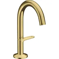 Hansgrohe Waschtisch-Einhebelmischer Sel. 140 Axor One A 122mm, m Push-Open-Ablaufg., brush. br
