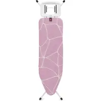 Brabantia Bügelbrett B, 124x38 cm, Bügeleisenablage - Lilac Waves