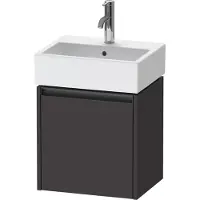 Duravit Ketho.2 Wastafelonderkast 43,4x33,8x44 cm Supermat Grafiet