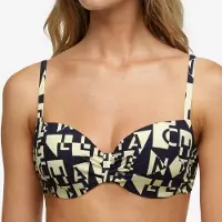 Chantelle Gemoldefer Bikini BH Identity | Grösse: 80D | Farbe: Weiß/Schwarz