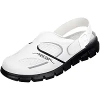 ABEBA Clog weiß/ schwarz - 41