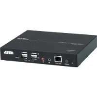 Aten Dual HDMI KVM over IP Konsolenstation, 1920 x 1200 Pixel, Eingebauter Ethernet-Anschluss, Full HD+, Rack-Einbau, 6,53 W, Schwarz