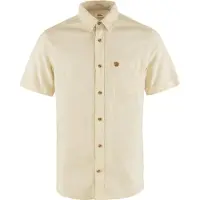 Fjällräven Hemd Övik Travel Shirt SS Herren Chalk White-S