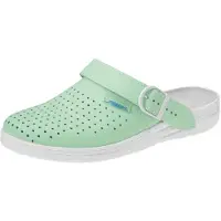 ABEBA Clog Original 7090 OB SRC Gr. 41 mint/weiß