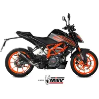 MIVV Gp Pro Auspuffsystem mit EG-BE S/O 1-1 BL - 125/390DUKE 21-23