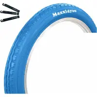 Bike-parts Maxxi4you 1 x Fahrradreifen HY-145 in BabyBlau 47-355 (18" x 1.75) inkl. maxxi4you Reifenheber