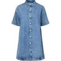 Pieces Pcsky A-silhouette Denim Midikleid | Blau | XS