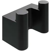 Ravak Doppelhaken Chrome II schwarz X07P1374