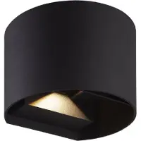 LED line LITE Außenwandleuchte LED 2x 3W 4000K Neutralweiß IP54 CILINDER Außenbeleuchtung Wandleuchte Schwarz