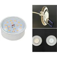 LED line 5x 5W Slim LED Einbauleuchte Warmweiß 400lm 20mm Höhe 230V Ø50mm Einbaustrahler Dimmbar
