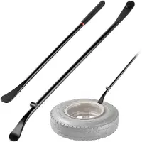 Vevor Reifenmontiergerät Manueller Reifenwechsler 2 Stk. Metall Reifenheber 97 &amp; 76,5 cm Reifenmontierhebel zur Montage Demontage für Outdoor Mobile Autoreparaturen von Universalen Fahrzeugtypen