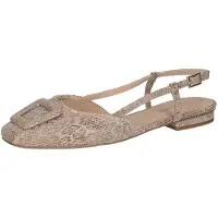 Peter kaiser 79441 458, Peeptoes & Slingpumps in Beige / Leo-Look für Damen, Größe 36
