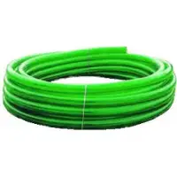 Lister Wasserschlauch PVC grün 50m 28x39 mm transparent glatte Innen- und Außenwand für Weidepumpen