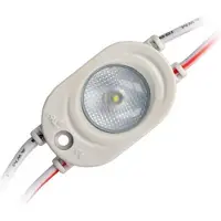LED line 50x 12V DC 1-LED Modul 1W Kaltweiß 95lm SMD 2835 IP65 Wasserdicht 170° Abstrahlwinkel 36*21mm für LED Beleuchtung, DIY, Licht Kette