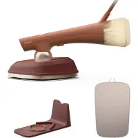 Philips OneTurn 2-in-1 Bügeleisen & Steamer, Dampfbügeleisen, SteamGlide Plus-Sohle, 2,5 m, 90 g/min, Braun, 45 g/min