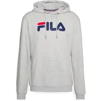FILA Barumini Herren Hoodie Kapuzen-Pullover Pulli Sweater Baumwoll-Sweatshirt FAU0068-80000 Grau-Meliert