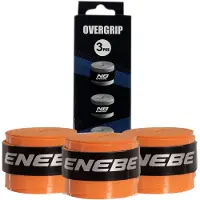 Enebe Packung mit 3 Overgrips Smooth Orange Fluor