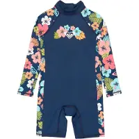 Roxy Morning Flower Junior-langarm-shorty Mit Rückenreißverschluss