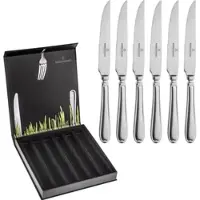 Picard & Wielpütz Solingen Steakmesser "Landhaus Vintage, im Geschenkkarton", silberfarben, B:19,3mm, Edelstahl, PICARD & WIELPÜTZ SOLINGEN, Essmesser, Steakmesser, praktisches Steakmesser-Set