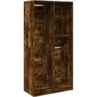 vidaXL Kleiderschrank Räuchereiche 100x50x200 cm Holzwerkstoff
