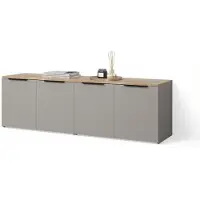 Livinity Wohnwand Piave Greige 2 Teile, Model 58808