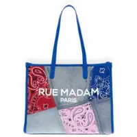 RUE MADAM für Damen. 1551 Mehrfarbige Paisley-Einkaufstasche (OSFA), Lässig, Polyurethan