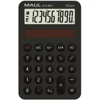 MAUL Taschenrechner Solar ECO MD1 schwarz