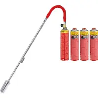 Rothenberger Industrial Breitstrahlbrenner Turbo Plus inkl. 4 Multigas (je 600 ml) mit breiter Flamm