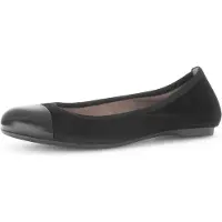 Gabor Ballerina, Blockabsatz, Schlupfschuh, Businesschuh mit Kontrastbesatz