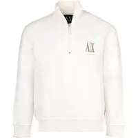 Armani Exchange für Herren. XM000370AF10818U0009 Lässiges Sweatshirt weiß (L), Baumwolle, Langarm