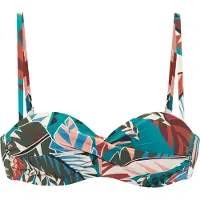 Buffalo Bügel-Bandeau-Bikini-Top "Moana" mit modernem Allover-Print
