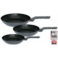 Elo Pfannen-Set "Ecolife 3 teilig", grau, Pfannen, Pfannen-Set, Induktion