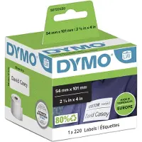 Dymo 99014 (S0722430) - (54 mm x 101 mm) - Schwarz auf weiß - Etikett