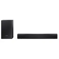 Sharp HT-SBW121, 2.1 Kanäle, Voice, Film, Sport, Spiel, Nacht, Musik, Benutzerdefinierung, 5,08 cm (2"), 11,4 cm (4.5"), Schwarz, MP3, WAV