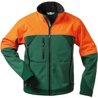 On24 Sanddorn Softshell Jacken grün/orange - S